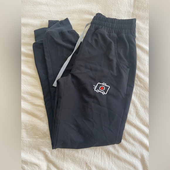 Figs Pants & Jumpsuits Figs High Waisted Uman Relaxed Jogger Scrub Pants Embroidered Poshmark